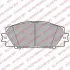 Гальмівні колодки дискові LEXUS/TOYOTA CT200h/Prius &quot;F &quot;09&gt;&gt; =&quot;&quot; Delphi LP2135 (фото 1)