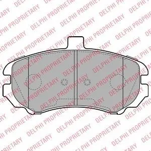 A_Гальмівні колодки дискові HYUNDAI Elantra "F "03-05 ="" Delphi LP2150