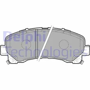 Гальмівні колодки дискові ISUZU D-Max/Rodeo "F "06>> ="" Delphi LP2229