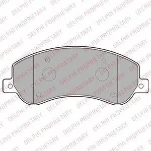 Комплект гальмівних колодок з 4 шт. дисків Delphi LP2257