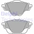 Комплект гальмівних колодок задн, DS DS 4 II, DS 7, DS 9 CITROEN C4 GRAND PICASSO II, C4 II, C4 PICASSO II, C4 SPACETOURER, C5 AIRCROSS, C5 X, GRAND C4 SPACETOURER 1.2-Electric 02.13- Delphi LP2509 (фото 1)