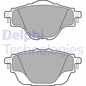 Комплект гальмівних колодок задн, DS DS 4 II, DS 7, DS 9 CITROEN C4 GRAND PICASSO II, C4 II, C4 PICASSO II, C4 SPACETOURER, C5 AIRCROSS, C5 X, GRAND C4 SPACETOURER 1.2-Electric 02.13- Delphi LP2509
