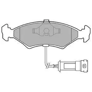 Комплект гальмівних колодок LP0255 Delphi LP255