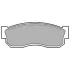 Комплект гальмівних колодок переднього., NISSAN CHERRY III, SUNNY I, SUNNY II, SUNNY/KOMBI SUBARU JUSTY I, JUSTY I/HATCHBACK, LIBERO, REX II 0.5-1.8 08.81-02.00 LP0261 Delphi LP261 (фото 1)