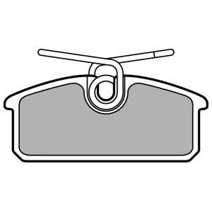 Комплект гальмівних колодок задн, RENAULT TWIZY Electric 04.12- Delphi LP3150