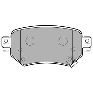 Комплект гальмівних колодок задн, MAZDA 6 2.0/2.2D/2.5 08.12- Delphi LP3234