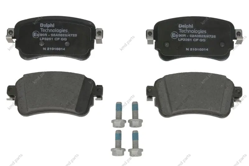 Комплект гальмівних колодок задн, CITROEN JUMPY III, SPACETOURER FIAT SCUDO, ULYSSE OPEL VIVARO C, ZAFIRA LIFE PEUGEOT EXPERT, TRAVELLER TOYOTA PROACE, PROACE VERSO 1.5D-Electric 02.16- Delphi LP3261 (фото 1)