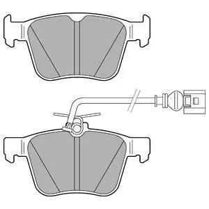 Комплект гальмівних колодок задн, AUDI A3, Q3, TT 2.5 03.15- Delphi LP3267 (фото 1)