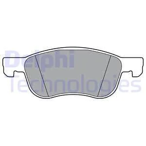 Комплект гальмівних колодок передн, FORD FIESTA VII, TOURNEO COURIER V769, TRANSIT COURIER V769/MINIVAN 1.0-1.5D 05.17- Delphi LP3365