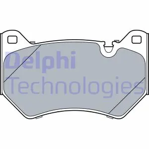 Комплект гальмівних колодок Delphi LP3529