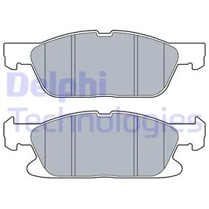 Комплект гальмівних колодок Delphi LP3536