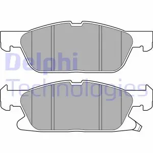 Комплект гальмівних колодок Delphi LP3643
