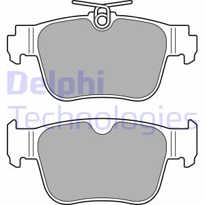 Комплект гальмівних колодок задн, AUDI A3, A3 ALLSTREET CUPRA FORMENTOR, LEON, LEON SPORTSTOURER, TERRAMAR FORD TOURNEO CONNECT V761 NADWOZIE WIELKO 1.0-2.5 07.19- Delphi LP3669