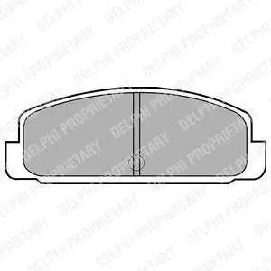Комплект гальмівних колодок LP0401 Delphi LP401