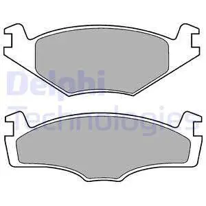 Гальмівні колодки дискові SEAT/VW Cordoba/Ibiza/Toledo/Caddy/Golf "F "82-97 ="" Delphi LP421