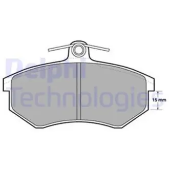 Гальмівні колодки дискові AUDI/VW A3/S3/TT/Bora/Golf IV/Sharan "95>> ="" Delphi LP429