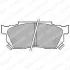 Комплект гальмівних колодок передн, HONDA CIVIC IV, CIVIC V, CRX I, CRX II, JAZZ II, PRELUDE II 1.2-1.8 10.83-10.08 LP0445 Delphi LP445 (фото 1)