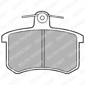 Гальмівні колодки дискові AUDI 100/A4/A8 "R "86-03 ="" Delphi LP451