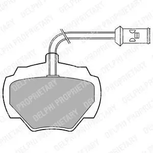 Комплект гальмівних колодок LP0475 Delphi LP475