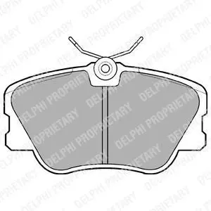 Гальмівні колодки дискові MERCEDES 190(W201)/200(W124)E(W124) "F "84-95 ="" Delphi LP499