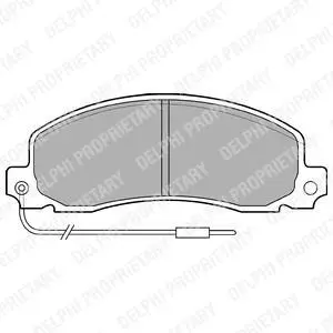 Комплект гальмівних колодок LP0504 Delphi LP504