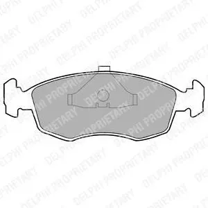 Комплект гальмівних колодок LP0587 Delphi LP587