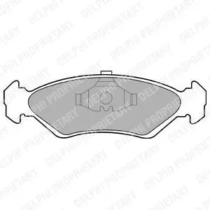 A_Гальмівні колодки дискові FORD Fiesta "F "89-97 ="" Delphi LP591
