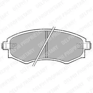 Комплект гальмівних колодок LP0606 Delphi LP606