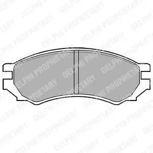Комплект гальмівних колодок LP0670 Delphi LP670