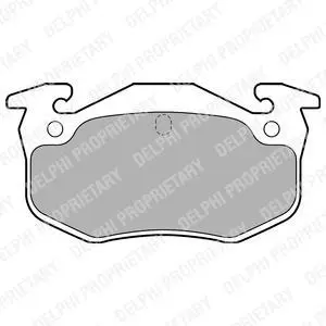 Гальмівні колодки дискові CITROEN/PEUGEOT/RENAULT Xsara/106/206/306/Megane/Clio \'\'F \'\'83-07 ="" Delphi LP699