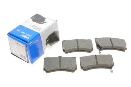Гальмівні колодки дискові MAZDA/KIA 121/323/Rio "89-98 ="" Delphi LP743