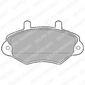 Комплект гальмівних колодок LP0767 Delphi LP767
