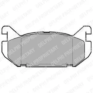 Комплект гальмівних колодок LP0802 Delphi LP802