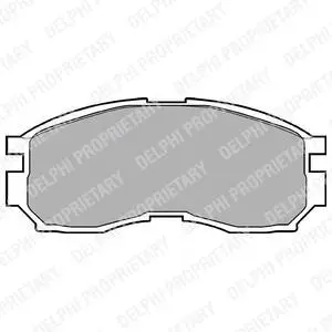 Гальмівні колодки дискові MITSUBISHI Colt/Eclipse/Galant/Lancer/Spacewagon "F "88-04 ="" Delphi LP803