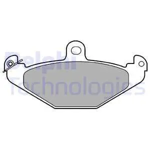 Гальмівні колодки дискові RENAULT Espace/Laguna/Safrane/21 "F "84-02 ="" Delphi LP821