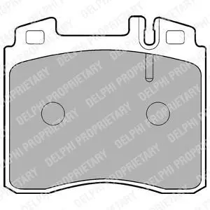 A_Гальмівні колодки дискові MERCEDES S(W140)/SL(R107) "F \'\'85-99 ="" Delphi LP842