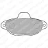 Комплект гальмівних колодок передн, FIAT 500, CINQUECENTO, PANDA, PANDA/HATCHBACK, PUNTO, PUNTO/HATCHBACK, SEICENTO / 600, SEICENTO / 600/HATCHBACK FORD KA LANCIA Y, Y10 0.7-1.7D 07.91- LP0851 Delphi LP851 (фото 1)