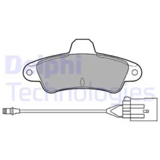 Комплект гальмівних колодок LP0853 Delphi LP853