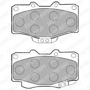Гальмівні колодки дискові TOYOTA Hilux/Land Cruiser "F "89-05 ="" Delphi LP854