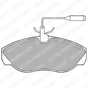 Гальмівні колодки дискові CITROEN/PEUGEOT/FIAT Jumper/Relay/Boxer/Ducato "F "94-06 ="" Delphi LP877