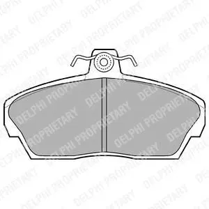 Гальмівні колодки дискові HONDA/ROVER Civic/25/45/200/400/800 \'\'F \'\'91-06 ="" Delphi LP911