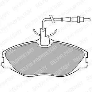 Гальмівні колодки дискові CITROEN/PEUGEOT Xsara/406/607 "F "96>> ="" Delphi LP986