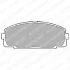 Комплект гальмівних колодок передн, TOYOTA DYNA, DYNA 100, DYNA 200, GRANVIA, HIACE III, HIACE IV, TOYOACE 2.0-3.7D 12.82- LP0989 Delphi LP989 (фото 1)