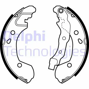 Гальмівна колодка Delphi LS1965
