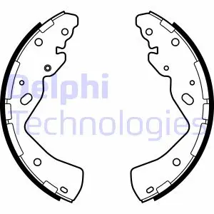 Комплект тормозных колодок из 4 шт. Delphi LS2143