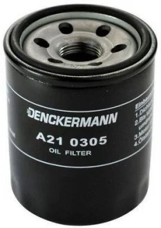 Фільтр оливний MAZDA 626 1.6/ 1.8I./ 2.0 12V (DENCKERMANN) Denckermann A210305
