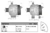 Генератор (14В, 85А, новий) ARMATRAC 1104 BASAK 2080, 2090, 2100, 2110 HATTAT TRAKTOR A100, A110, A90, T 4075 2WD, T 4075 4WD, T 4080, T 4090, T 4100 KIOTI PX 9020 LANDINI 5-080H, 5-090H DENSO DAN2043 (фото 1)