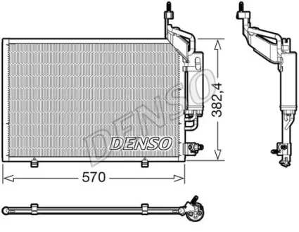 Конденсатор кондицiонера FORD Fiesta "1,0 "12-17 ="" DENSO DCN10050