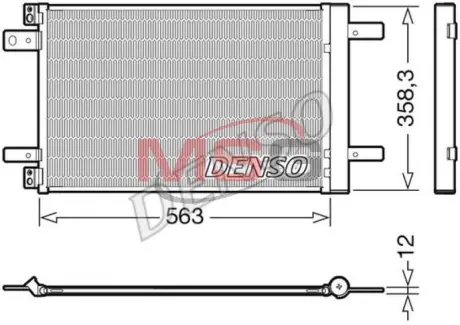 Конденсер кондиціонера DENSO DCN21032