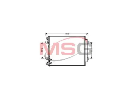 Конденсатор кондицiонера VW CC/Passat "1,4-3,6 "05-16 ="" DENSO DCN32012